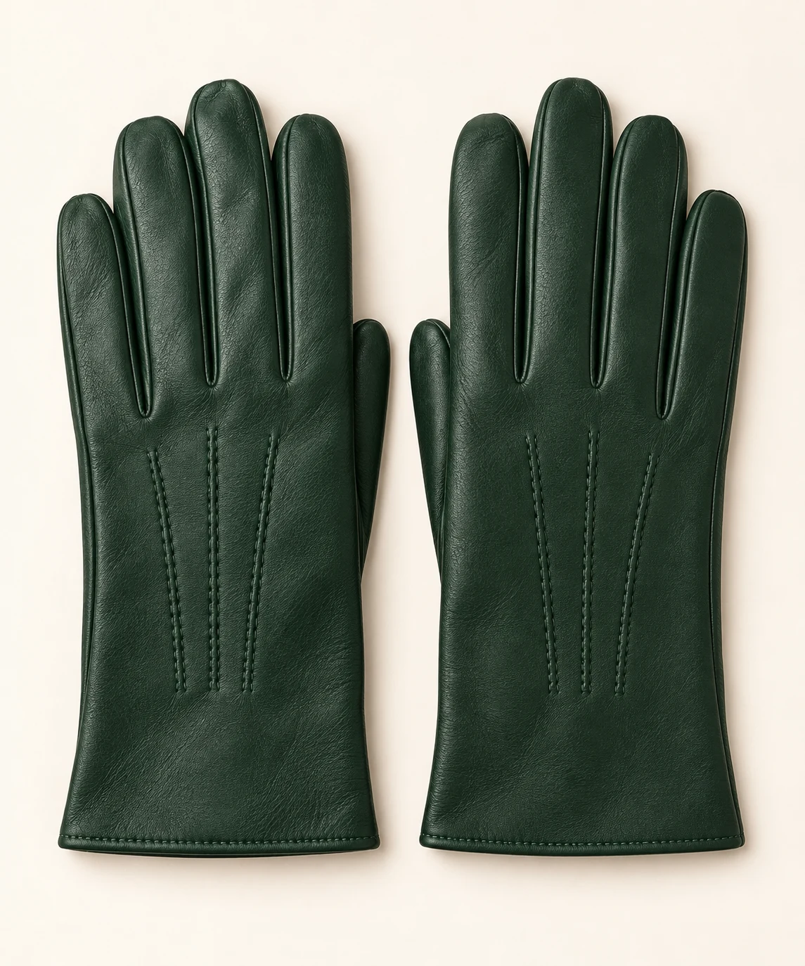 Forest green Celeste Forest leather gloves